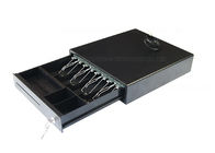 Black White Electronic Cash Drawer / Compact Cash Register Drawer 13.2 Inch 335 mm