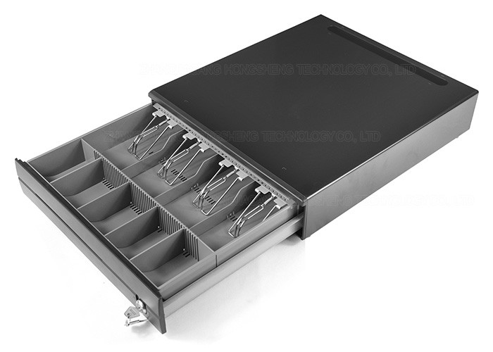 Steel Construction Metal Cash Drawer / POS Security Cash Drawers With USB Port 400A